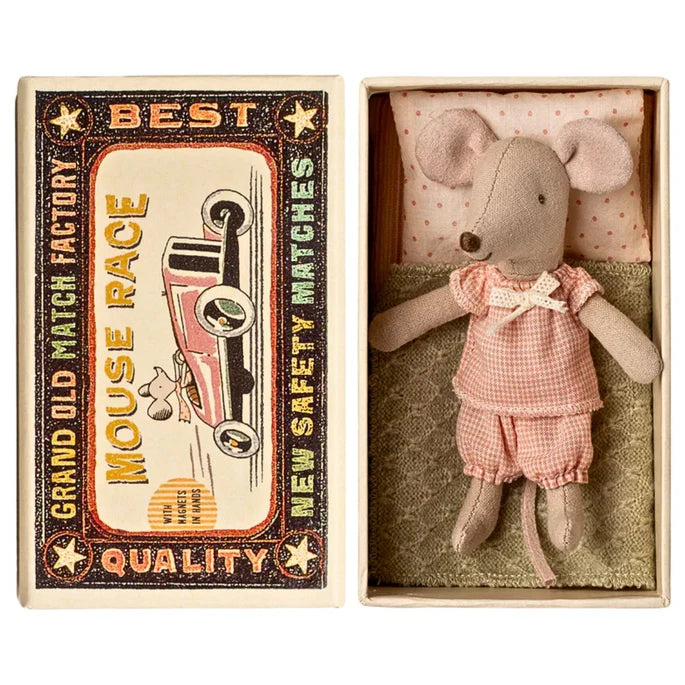 Maileg | Little Sister Mouse in Matchbox (various)