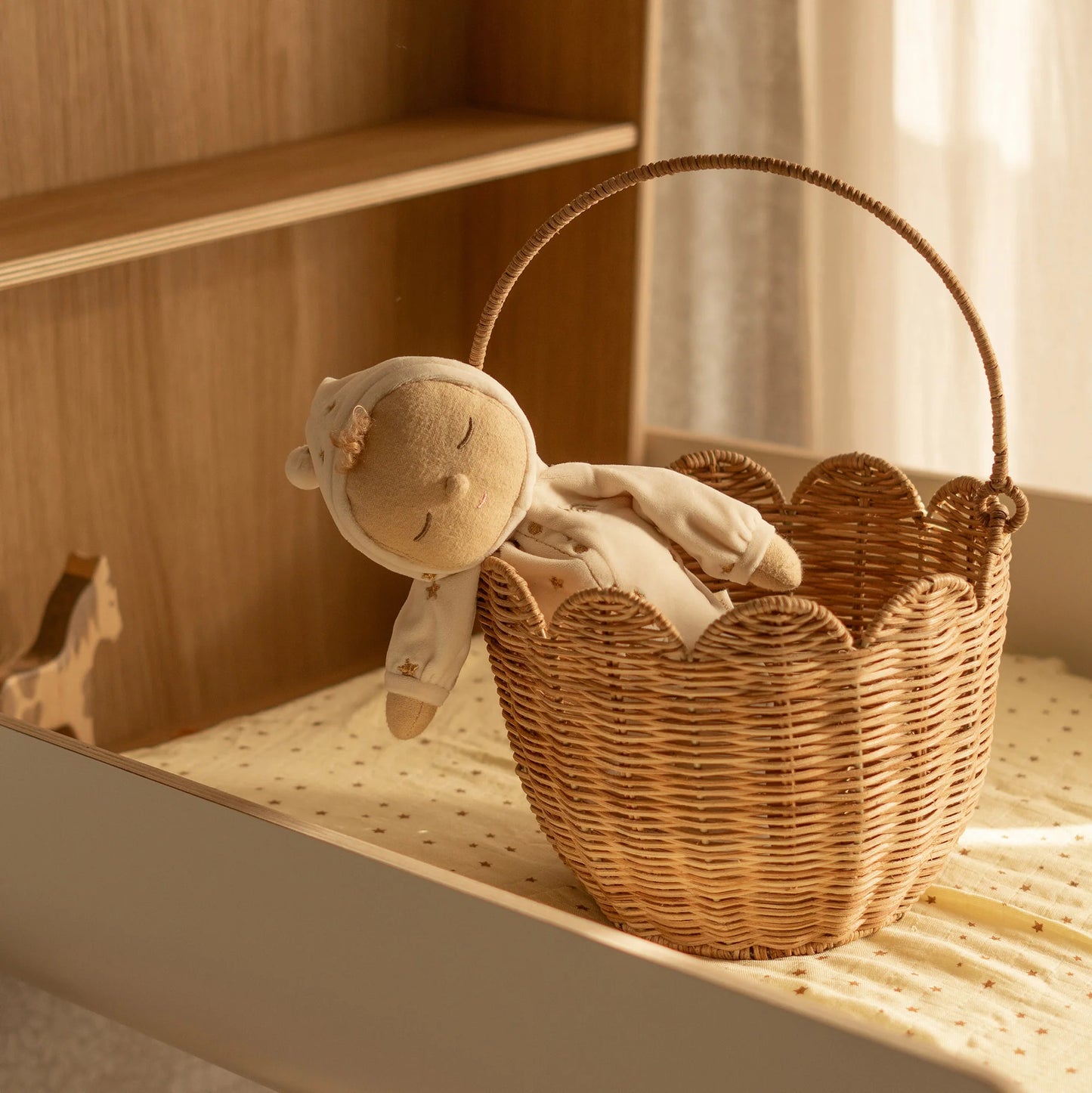 Olli Ella | Rattan Tulip Carry Basket (various)