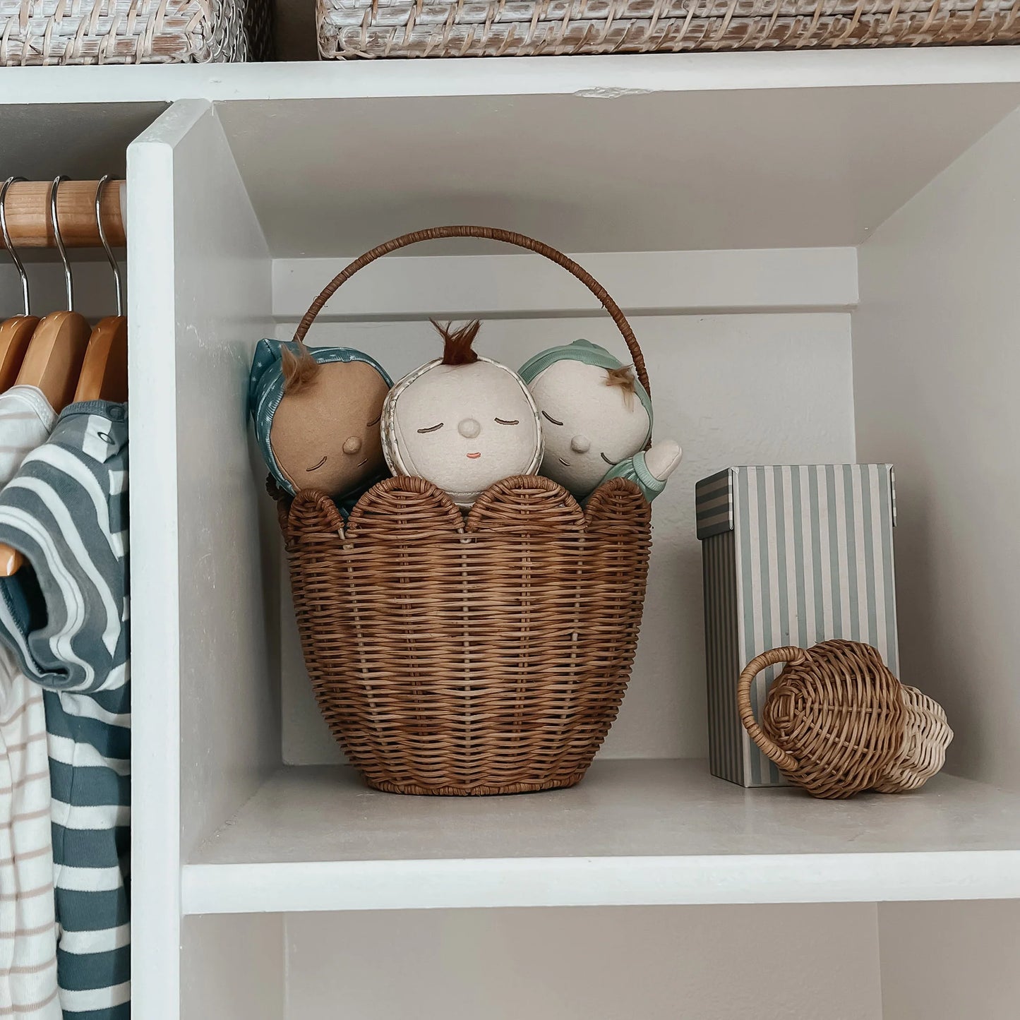 Olli Ella | Rattan Tulip Carry Basket (various)