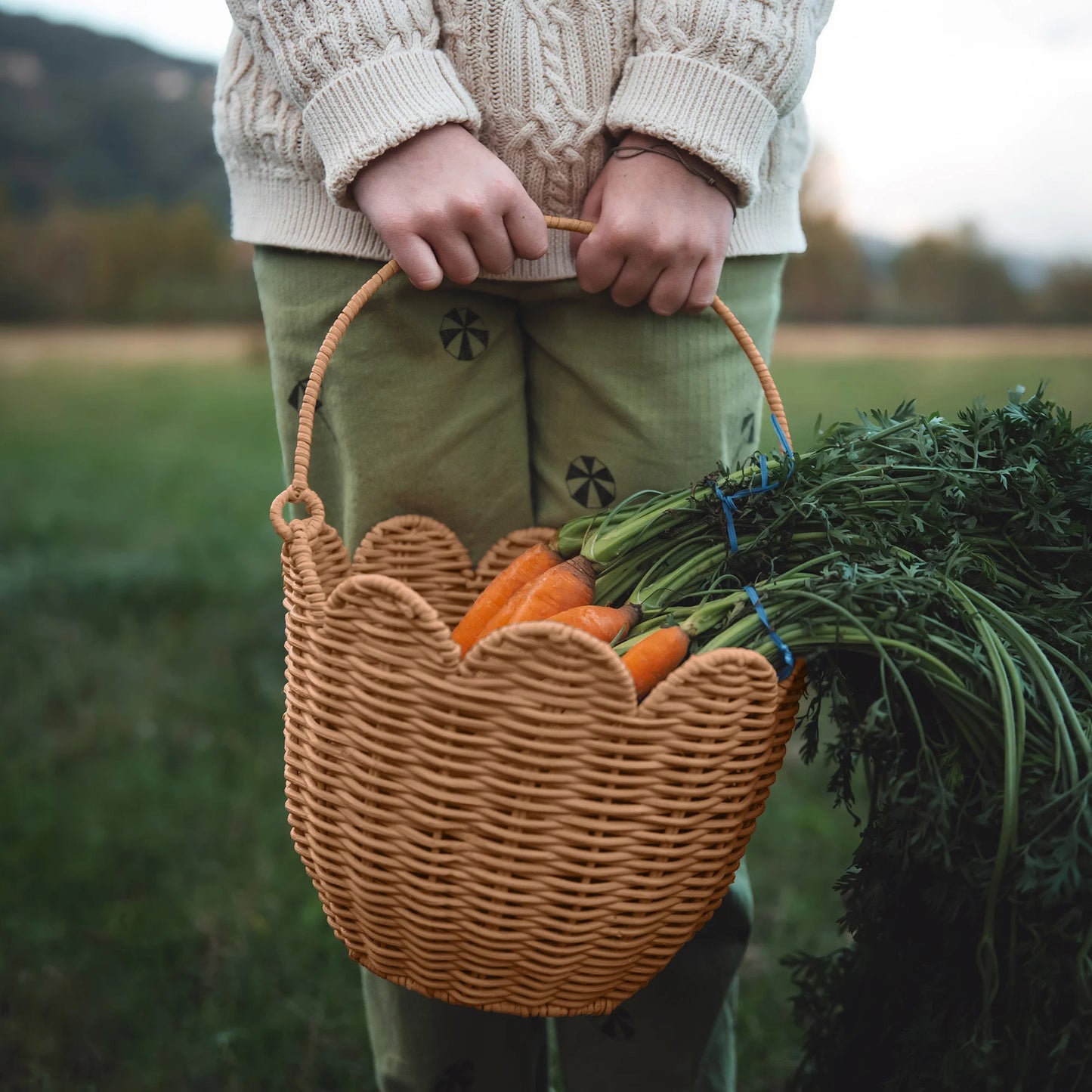 Olli Ella | Rattan Tulip Carry Basket (various)