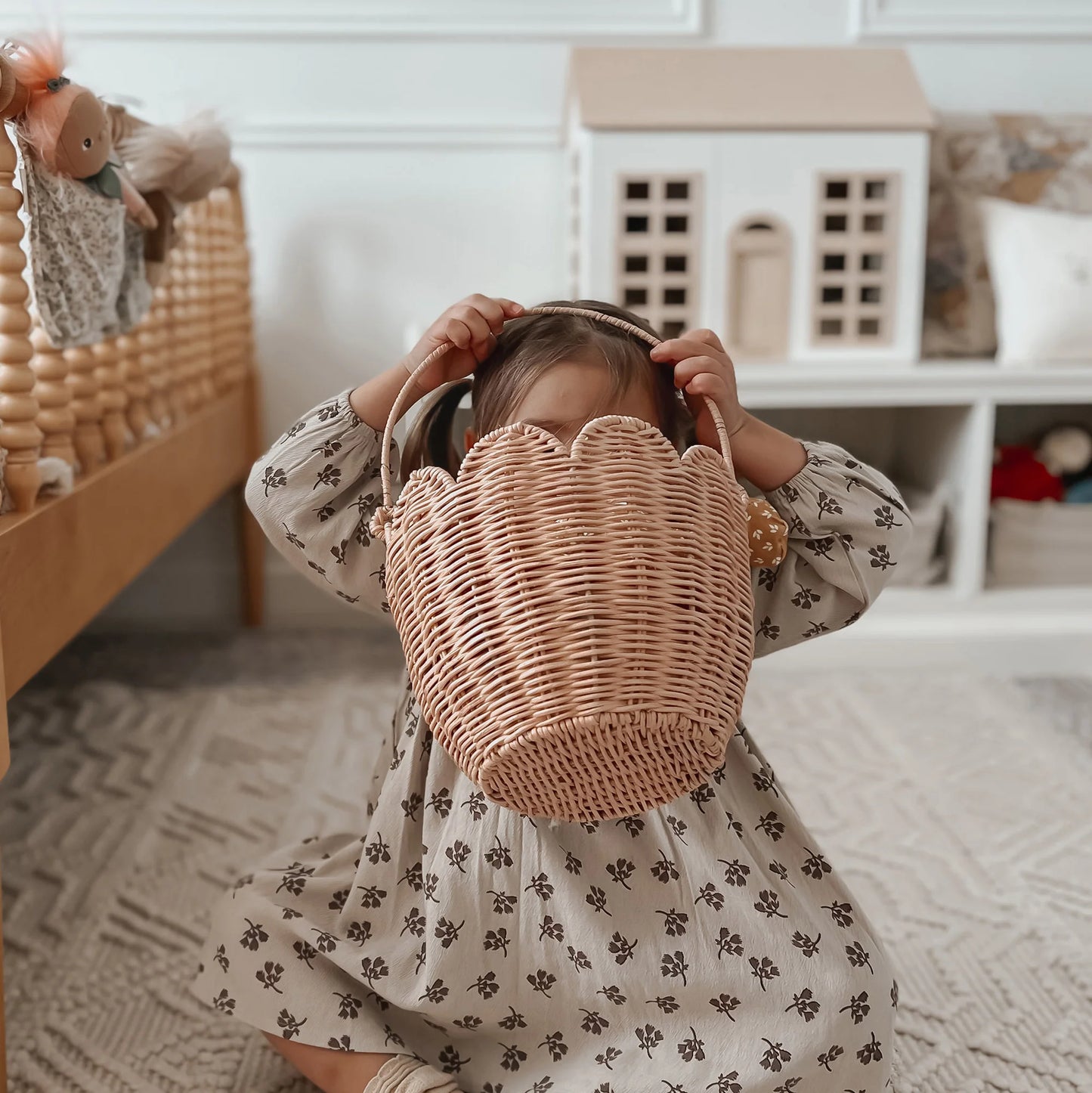 Olli Ella | Rattan Tulip Carry Basket (various)