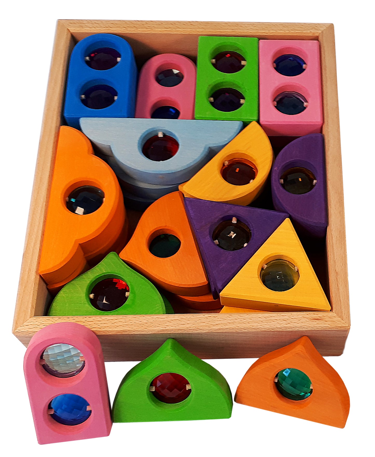 Bauspiel | Fairy Tale Window Colourful - 36pc
