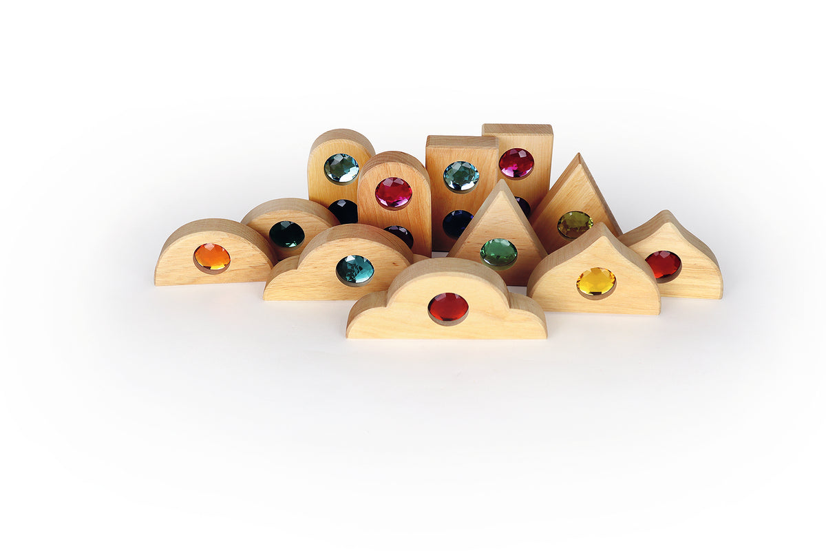 Bauspiel | Glitter Roofs - 12pc