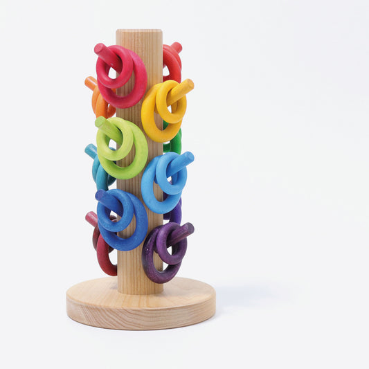 GRIMMS | Sorting Helper Building Rings (Rainbow)