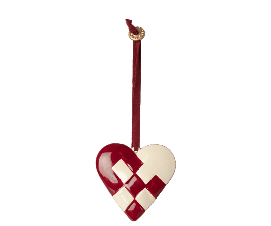 Maileg | Metal Ornament - Braided Heart (various)