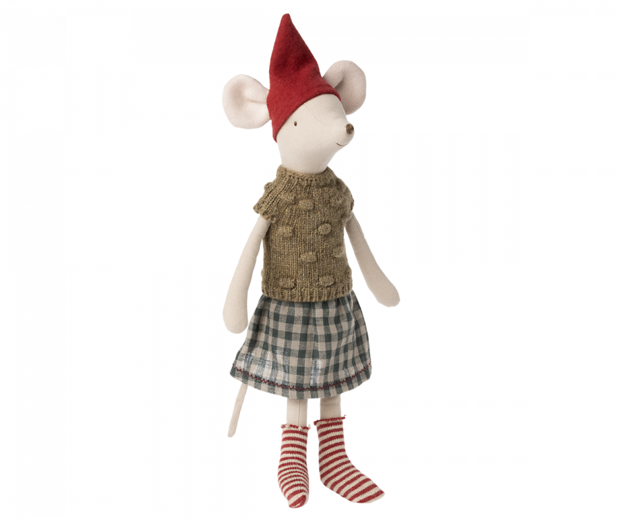 Maileg | Christmas Mouse Girl - Medium
