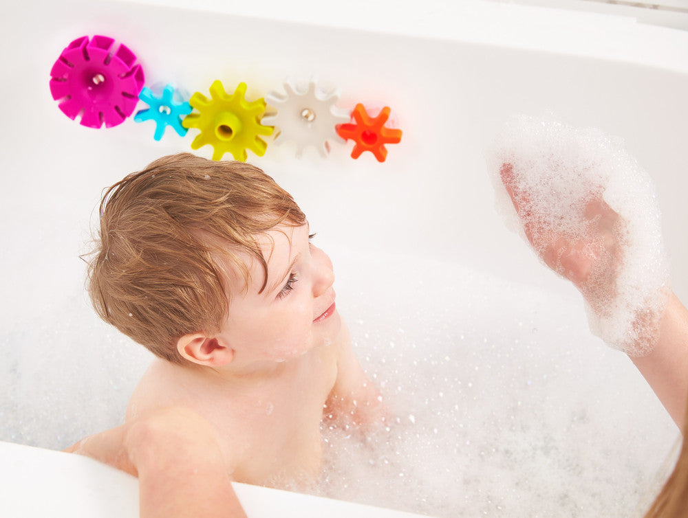 Boon | Cogs Building Bath Toy Set (Purple/Blue)