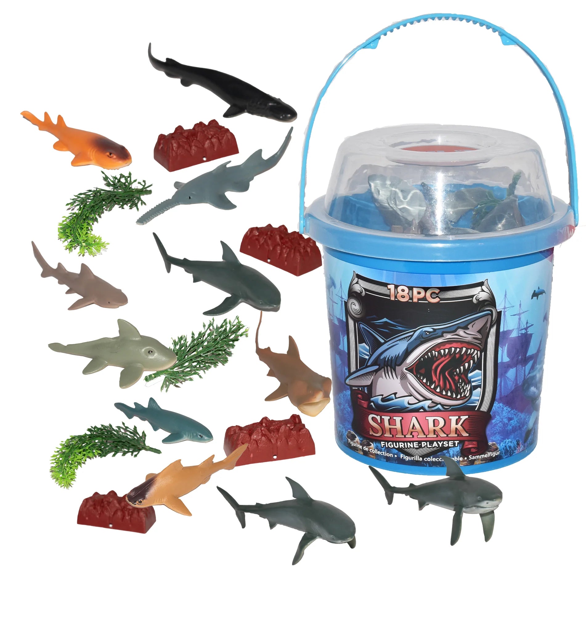 Wild Republic Adventure Bucket Mini Oceano, Secchielli Con Set Wild Republic Adventure Bucket Mini Oceano, Secchielli Con Set