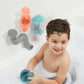 Boon | Tubes Building Bath Toy Set (Aqua/Grey)