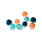 Boon | Jellies Suction Cup Bath Toy Set (Navy/Orange)