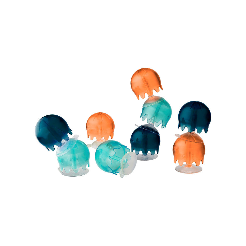 Boon | Jellies Suction Cup Bath Toy Set (Navy/Orange)
