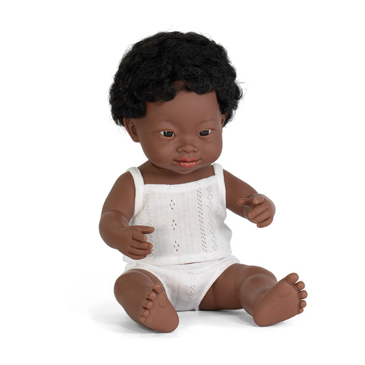Miniland Doll | African Boy With Down Syndrome 38cm