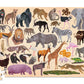 Crocodile Creek | 36 Animal Puzzle 100 pc - Wild Animals