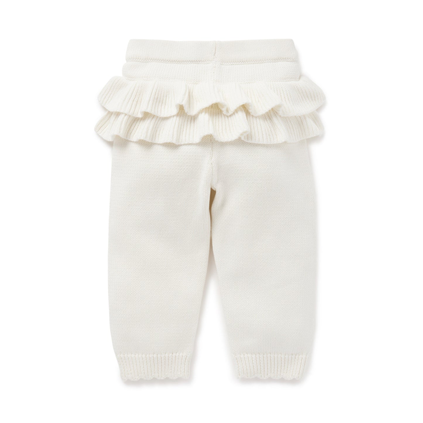 Aster & Oak | Ruffle Knit Legging - Off White