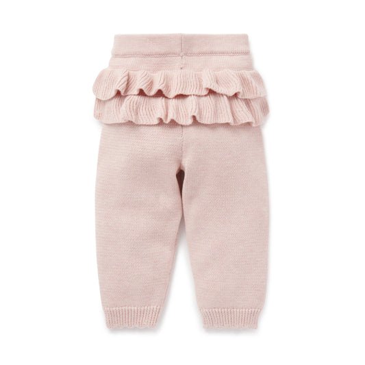 Aster & Oak | Ruffle Knit Legging - Pink
