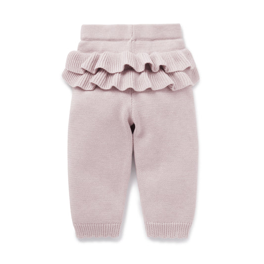 Aster & Oak | Ruffle Knit Legging - Violet
