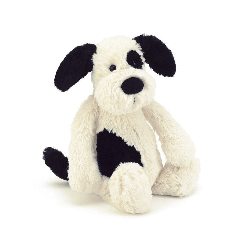 Jellycat | Bashful Black and Cream Puppy