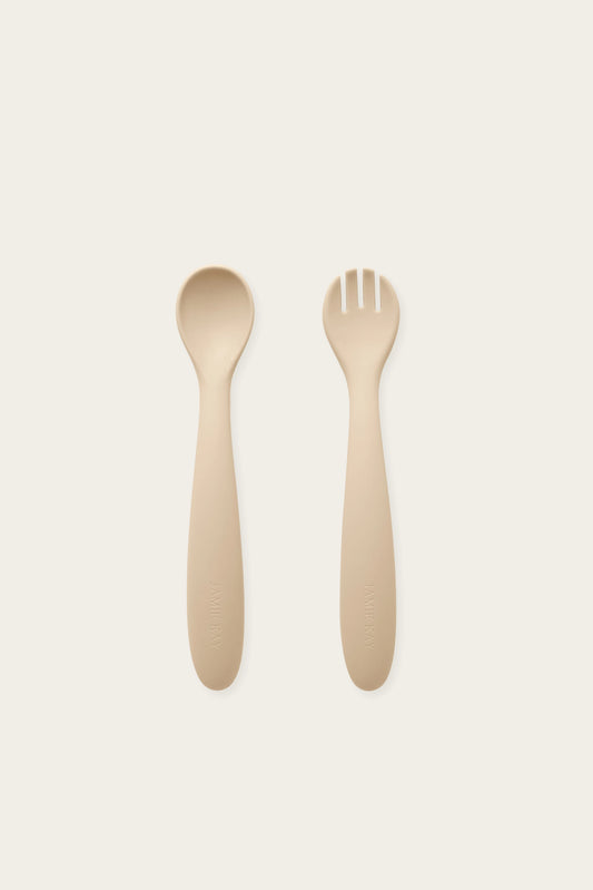 Jamie Kay | Spoon & Fork Set - Biscotti