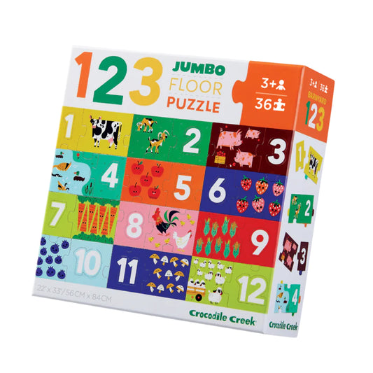 Crocodile Creek | Let's Learn Puzzle 36 pc - Barnyard