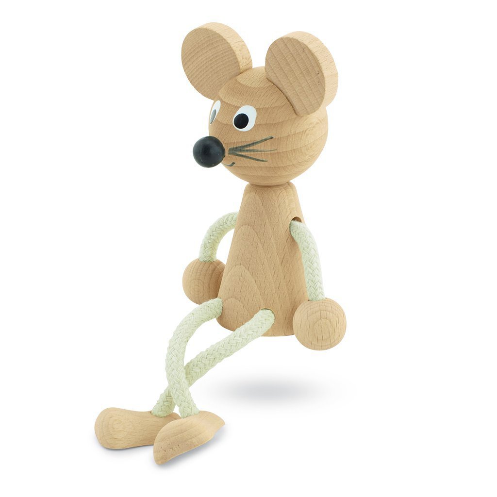 Miva Vacov | Wooden Sitting Mouse - Bentley