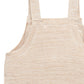 Purebaby | Knitted Overall - Sand Melange Twisted with Cloud