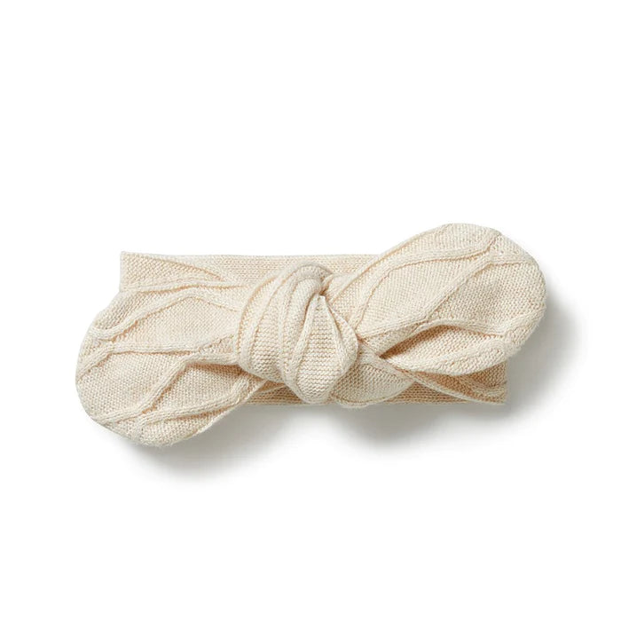 Wilson + Frenchy | Knitted Cable Headband - Sand Melange