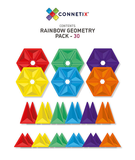 Connetix | RAINBOW Geometry Pack (30pc)