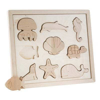 Kubi Dubi | Wooden Sorting Puzzle (Sea Creatures)