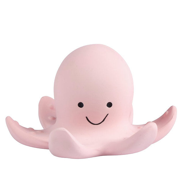 Tikiri | Natural Rubber Rattle and Bath Toy (Octopus)