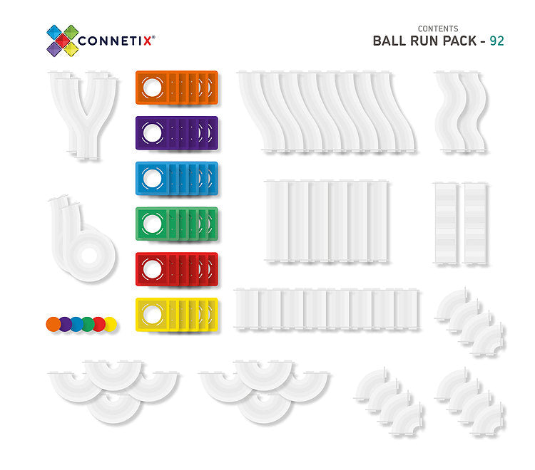 Connetix | RAINBOW Ball Run Pack (92pc)