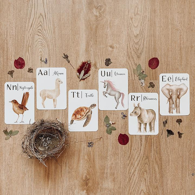 Jo Collier Designs | Natures ABC Flashcards