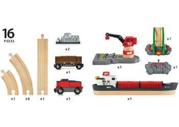 BRIO | Cargo Harbour Set 16 pcs