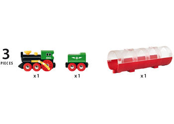 BRIO | Tunnel & Steam Train 3 pcs