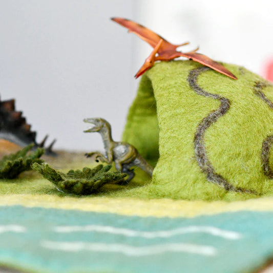 Tara Treasures | Playscape - Dinosaur Land with Volcano (Large)