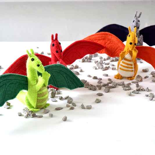 Tara Treasures | Felt Dragon Toy (5 colours)