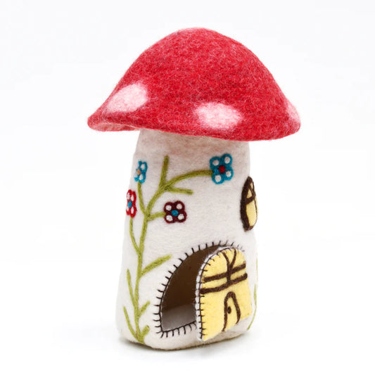 Tara Treasures | Fairies and Gnomes House - Red Toadstool