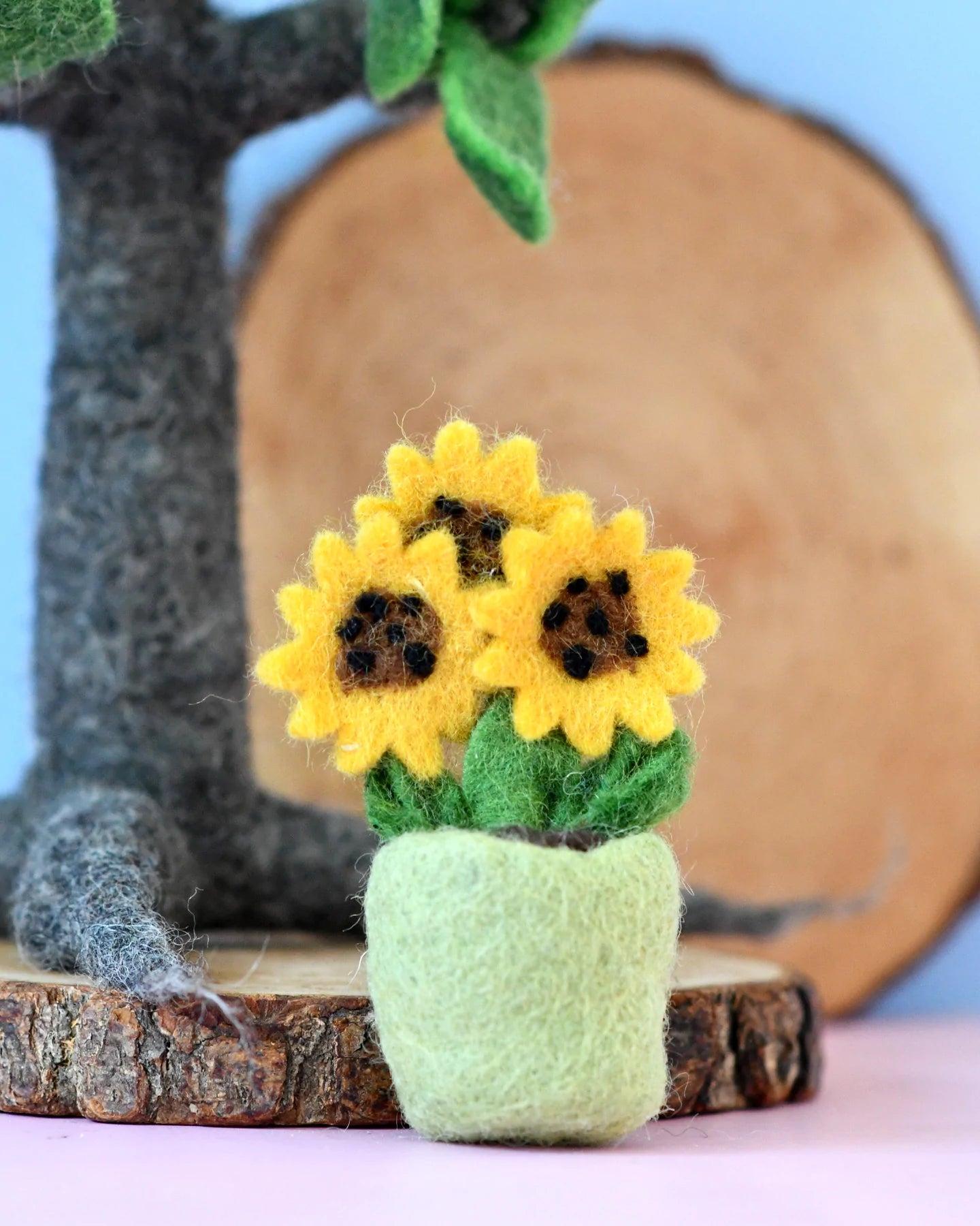 Tara Treasures | Felt Sunflower Pot