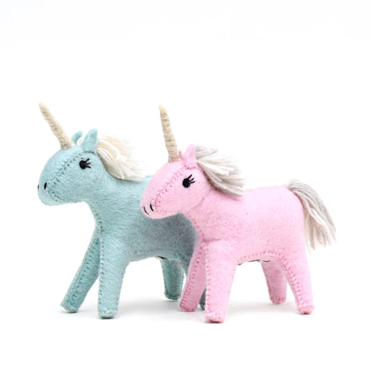 Tara Treasures | Felt Coloured Unicorn Toy