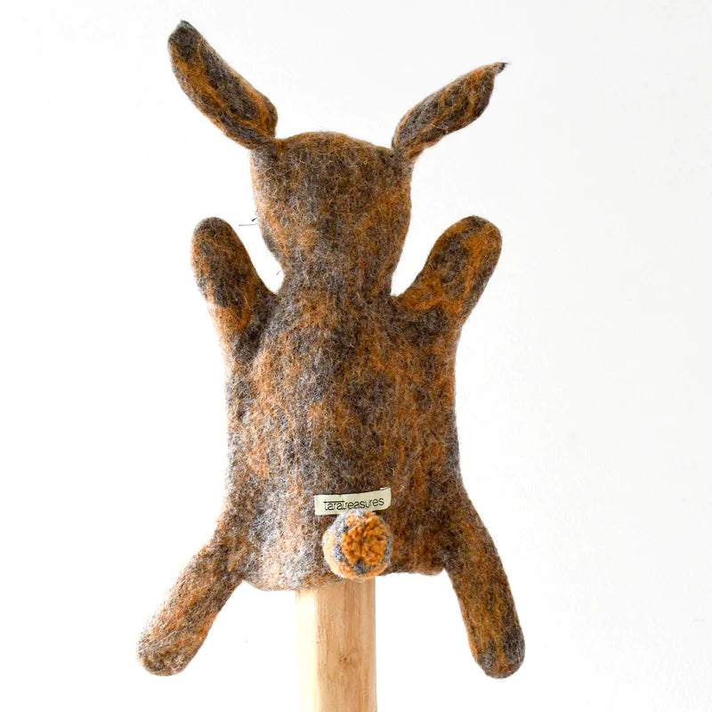 Tara Treasures | Hand Puppet - Brown Hare Rabbit