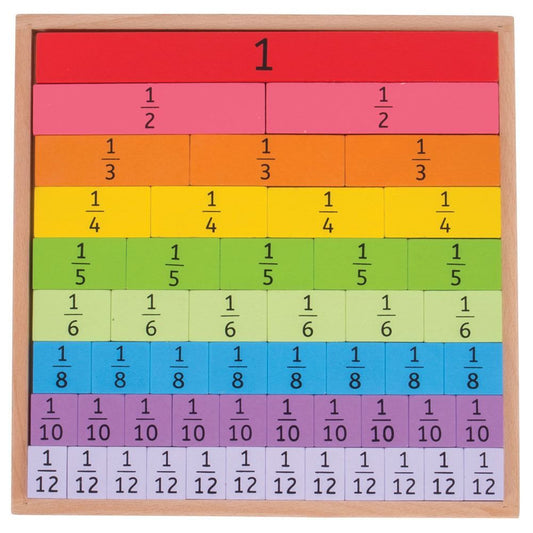 Bigjigs | Fractions Tray