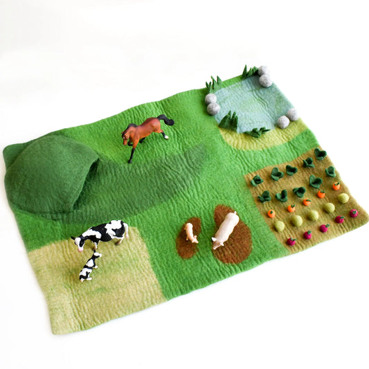 Tara Treasures | Playscape - Farm Play Mat (Large)