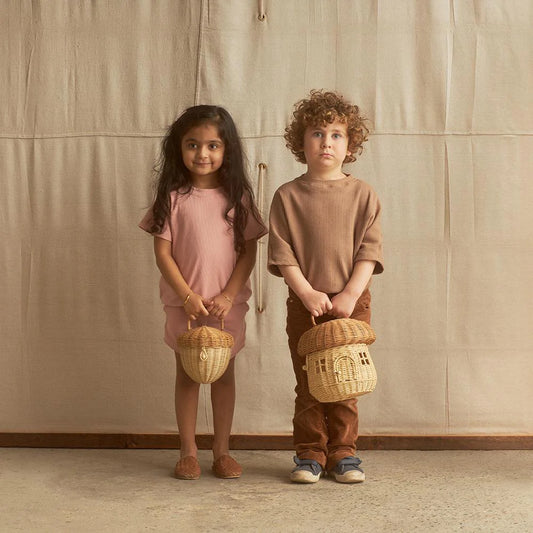 Olli Ella | Rattan Acorn Bag