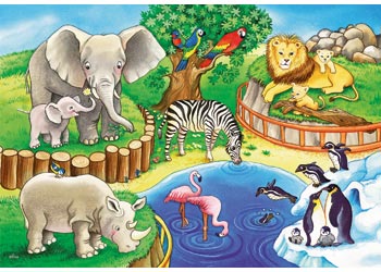 Ravensburger | Animals in the Zoo 2x12pc