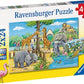 Ravensburger | Welcome To The Zoo 2x24pc