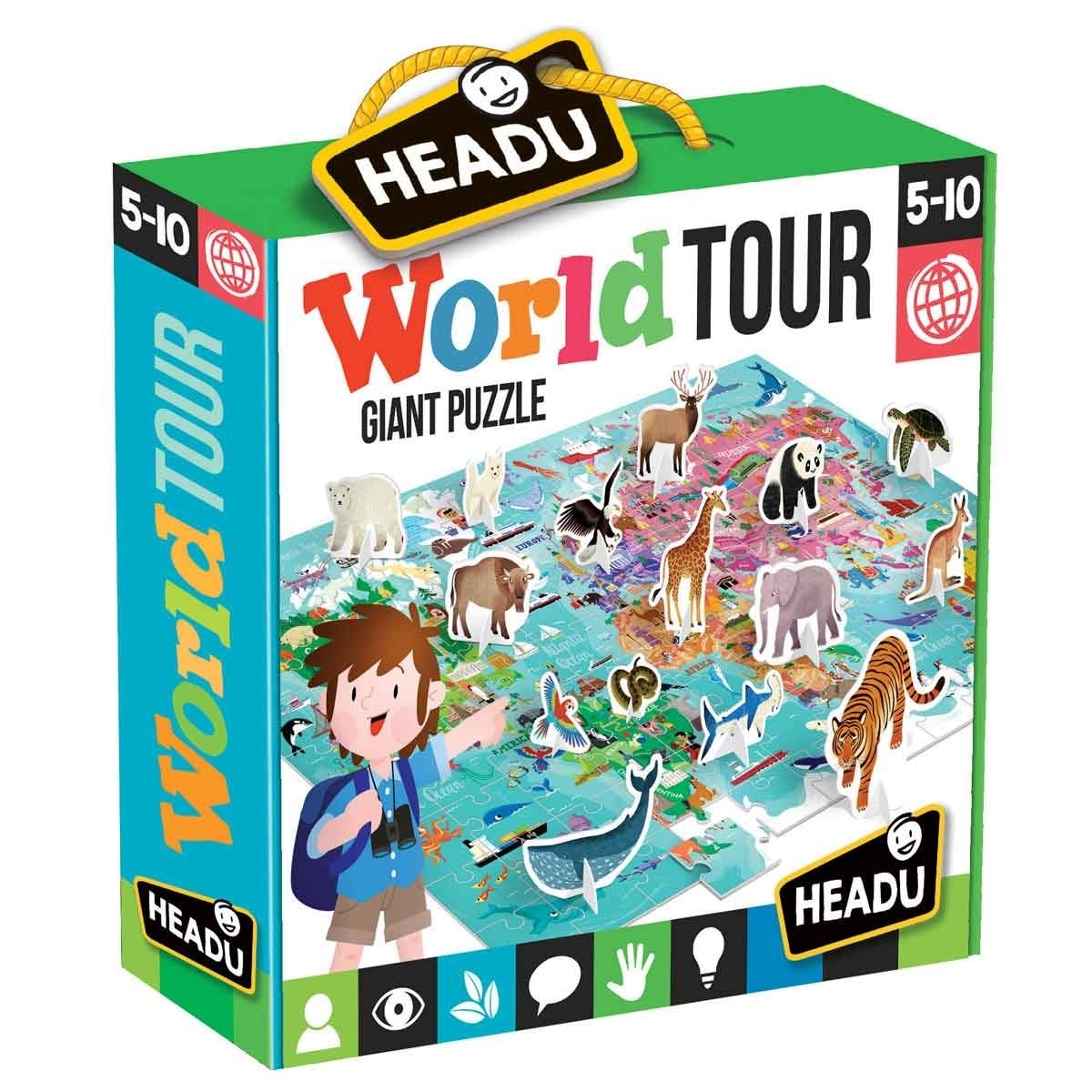 Headu | World Tour Giant Puzzle 108Pc
