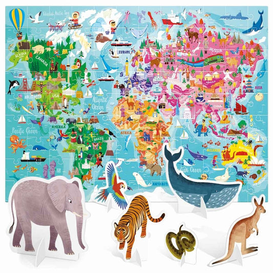 Headu | World Tour Giant Puzzle 108Pc