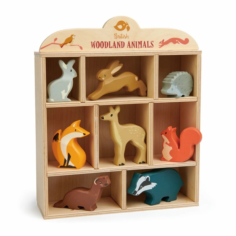 Tender Leaf | Woodland Animals Shelf Set